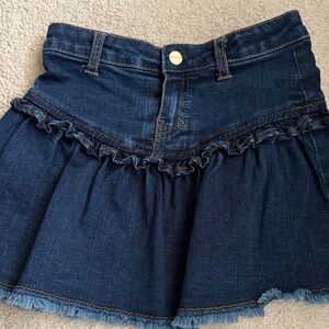 Mayoral Indigo Denim Skirt with Button Detail